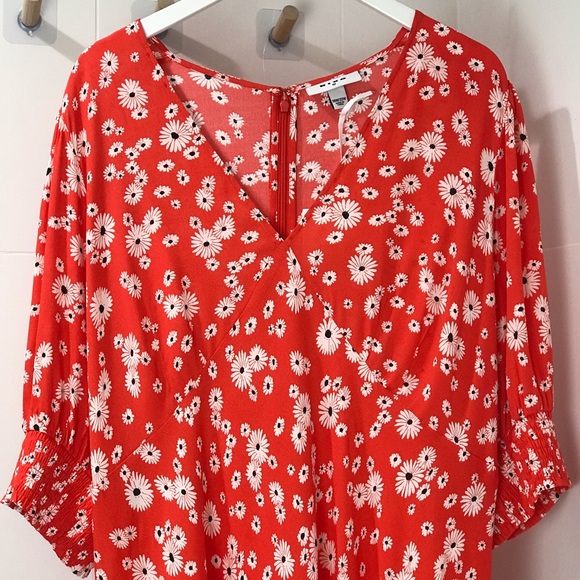 RIXO for Target Red Daisy Floral Swing Dress - Picture 4 of 13